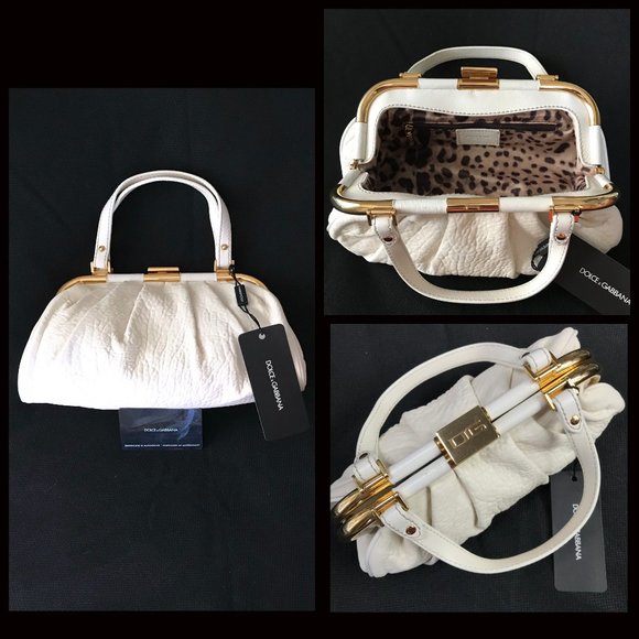 Dolce & Gabbana Handbags - Auc New Dolce and Gabbana Deerskin Pleated Handbag